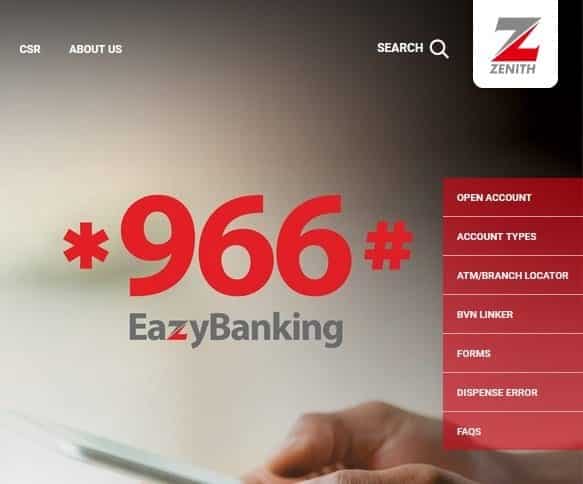 Zenith Bank ussd code