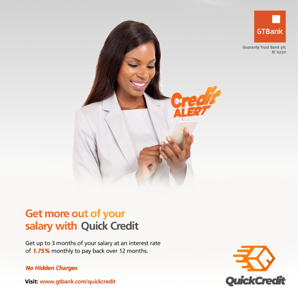 Gtbank QuickCredit for Small Business