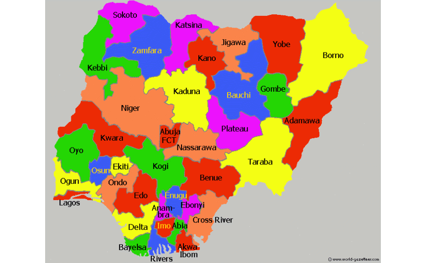 Nigeria 36 States, Capital and Slogan