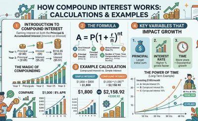 How Compound Interest Works: Calculations and Examples
