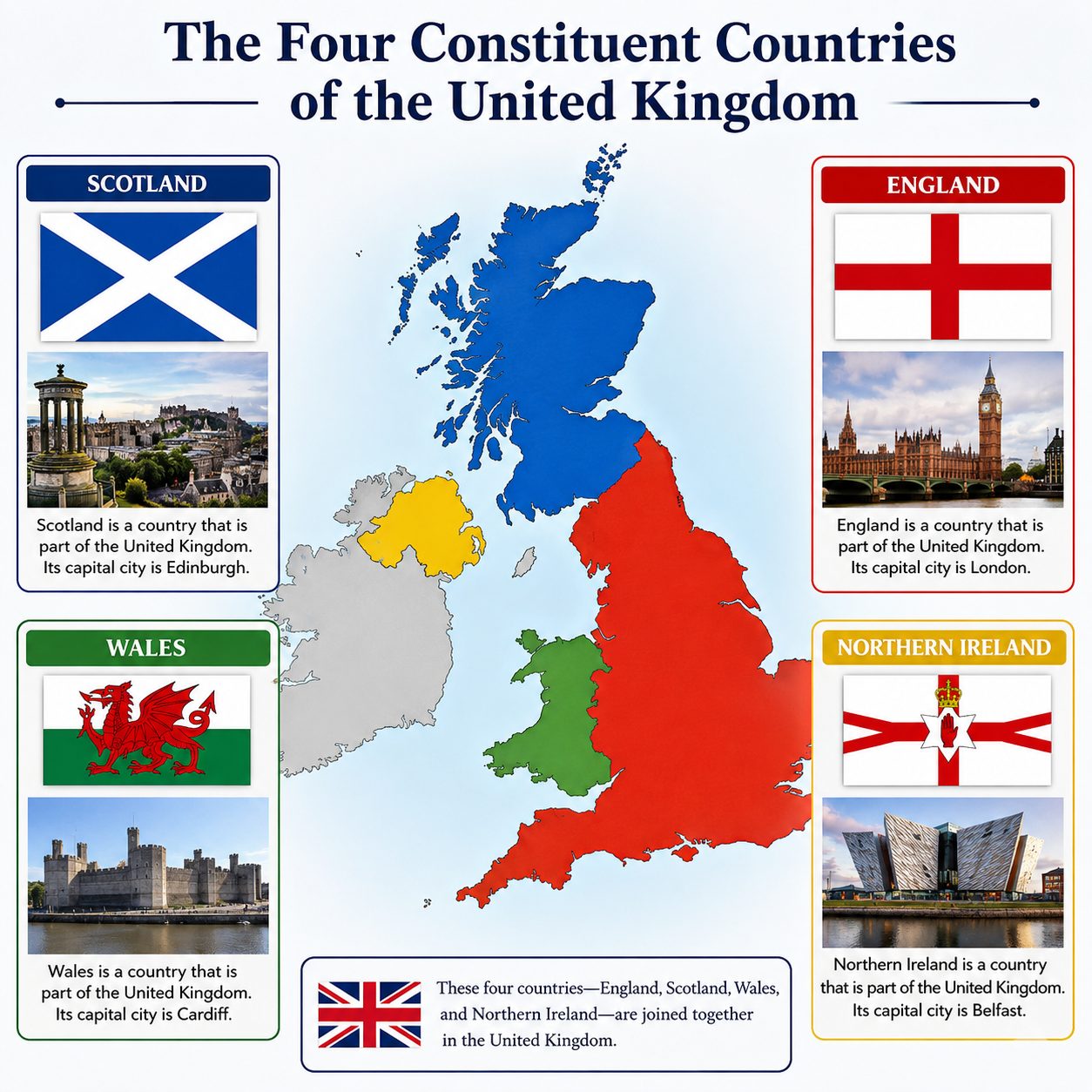 The Four Nations that Make Up the United Kingdom